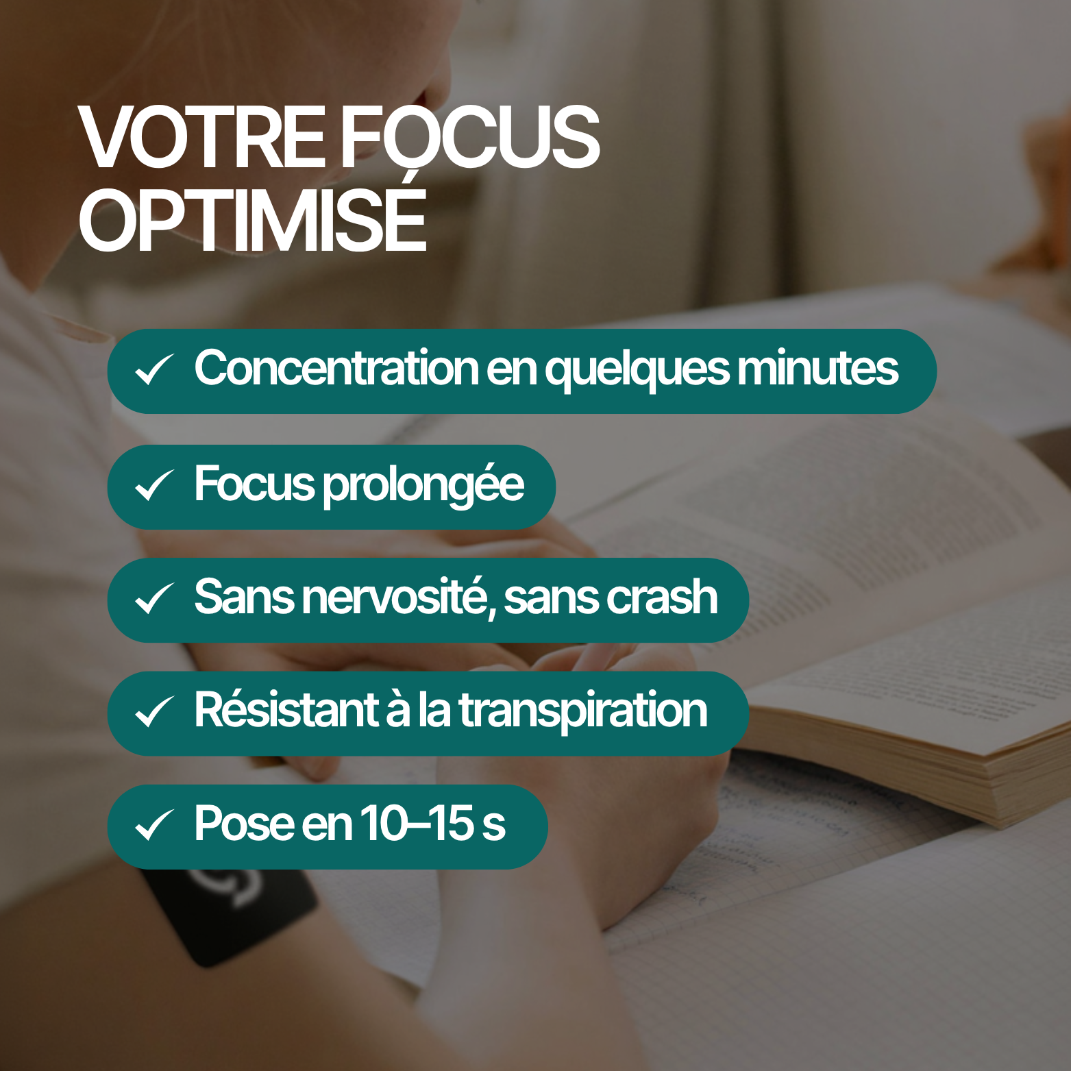 PATCH FOCUS+ - Concentration laser, énergie stable